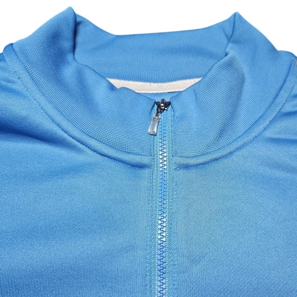 Adidas Pullover Mens Medium Blue Climalite 1/4 Zip Golf Sweatshirt Long Sleeve - Picture 5 of 10